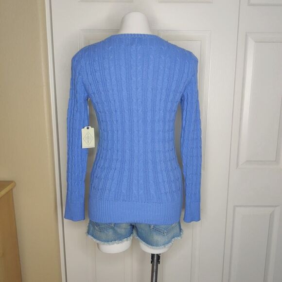 St. John's Bay Crew Neck Long Sleeve Cable Knit Pullover Sweater sz S - Picture 6 of 10